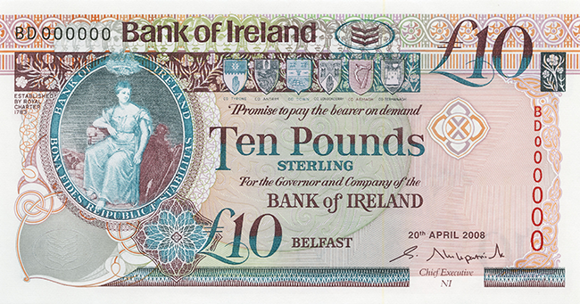 Front of note