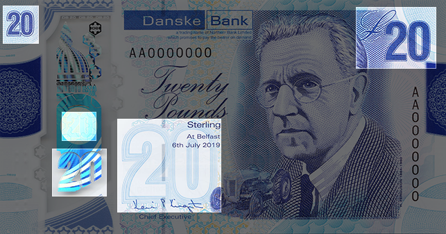 Front of note / Look / Denomination Numerals